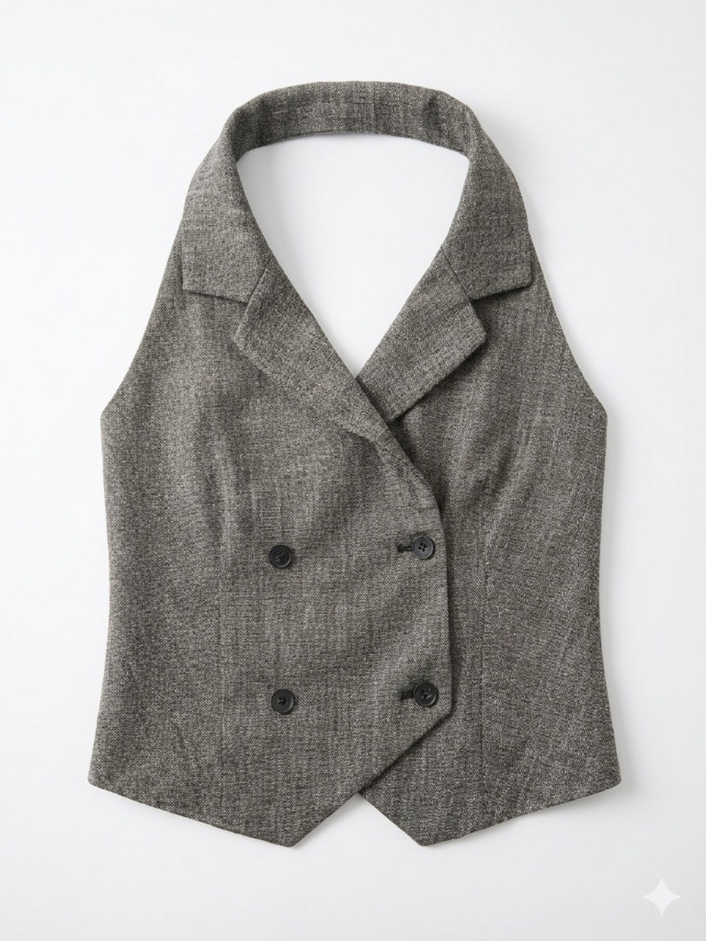 Worthington Charcoal Halter Blouse